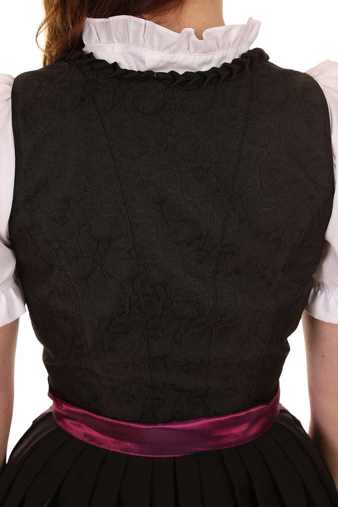 
                      
                        Midi Dirndl in schwarz mit Ketten Schnürung von Stoiber
                      
                    