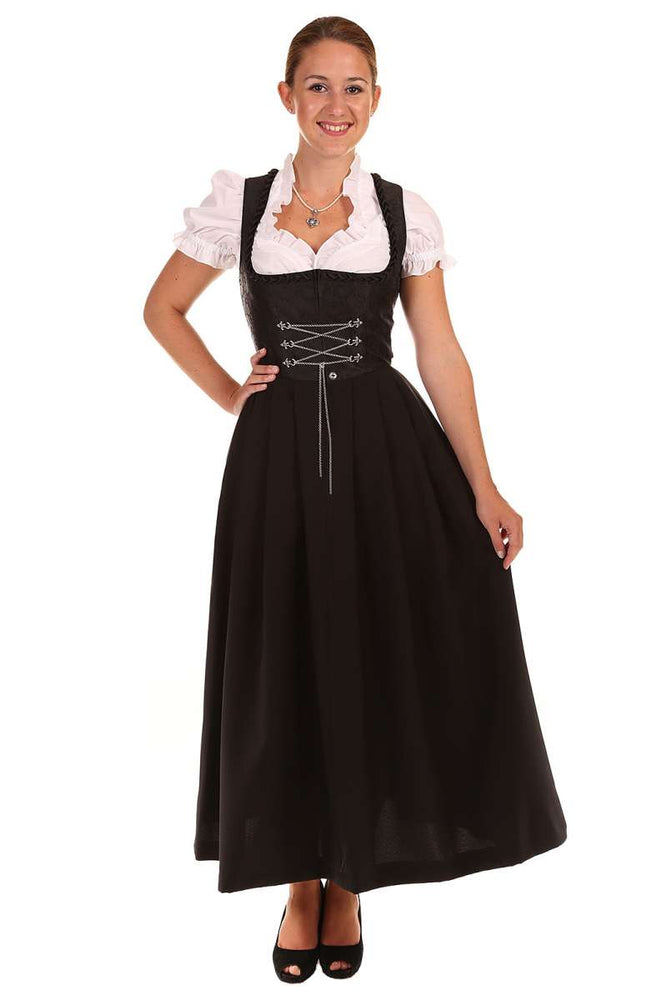 Dirndl lang in schwarz ohne Dirndlschürze von Stoiber